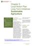 Chapter 5: Local Action Plan. Sustainable Agriculture
