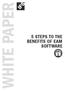 WHITE PAPER 5 STEPS TO THE BENEFITS OF EAM SOFTWARE