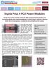Toyota Prius 4 PCU Power Modules