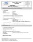 SAFETY DATA SHEET Revised edition no : 0 SDS/MSDS Date : 20 / 6 / 2012