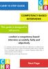 conduct a competency based interview accurately, fairly and objectively