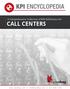 KPI ENCYCLOPEDIA. A Comprehensive Collection of KPI Definitions for CALL CENTERS