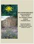 RECOMMENDED BEST MANAGEMENT PRACTICES for Arkansas Canyon stickleaf (Nuttallia densa)