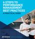 6 STEPS TO PERFORMANCE MANAGEMENT BEST PRACTICES A PRACTICAL GUIDE