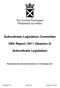 Subordinate Legislation Committee. 20th Report, 2011 (Session 4) Subordinate Legislation