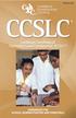 CCSLC Handbook. Contents