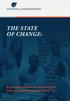 THE STATE OF CHANGE: An Analysis of Women and People of Color in the Philanthropic Sector