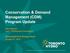 Conservation & Demand Management (CDM) Program Update