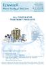 Water Treatment Solutions ALL YOUR WATER TREATMENT PRODUCTS