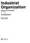 Industrial. Organization. Markets and Strategies. 2nd edition. Paul Belleflamme Universite Catholique de Louvain. Martin Peitz University of Mannheim