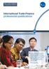 International Trade Finance professional qualifications