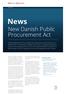 New Danish Public Procurement Act
