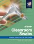 Cleanroom Swabs. Microdenier Polyester Foam ESD Cotton Specialty