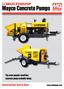 Mayco Concrete Pumps. Construction Starts Here. The most popular small line concrete pump available today.