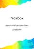 Noxbox. decentralized services. platform
