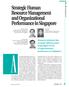 Strategic Human Resource Management and Organizational Performance in Singapore