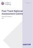 Fast Track National Assessment Centre. Rules and Procedures 2017