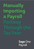 Manually Importing a Payroll Partway Through the Tax Year