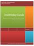 Internship Guide. Department of Humanities & Cultural Studies. Dr. Christie Rinck, Internship Director