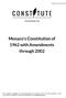 Monaco's Constitution of 1962 with Amendments through 2002