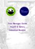 Tour Manager/Guide Health & Safety Induction Booklet