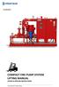 COMPACT FIRE PUMP SYSTEM LIFTING MANUAL LIFTING & MOVING INSTRUCTIONS