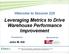 Leveraging Metrics to Drive Warehouse Performance Improvement