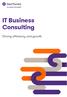 IT Business Consulting. Driving efficiency and growth