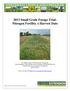 2013 Small Grain Forage Trial: Nitrogen Fertility x Harvest Date