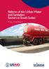 Reform of the Urban Water and Sanitation Sectors in South Sudan. Project Final Report
