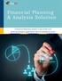 Financial Planning & Analysis Solution. A Financial Planning System is one of the core financial analytics applications that an enterprise needs.