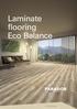 Laminate flooring Eco Balance