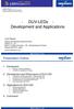 - DUV-LEDs - Development and Applications