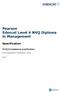 Pearson Edexcel Level 4 NVQ Diploma in Management