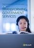 TRANSFORMING GOVERNMENT SERVICES