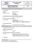 SAFETY DATA SHEET Revised edition no : 0 SDS/MSDS Date : 11 / 9 / 2012