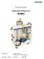 Guide book AS 300 G. Waste water filtration unit. Im Geer 20, D Isselburg. Description / Type-No.: AS 300 G Type 523