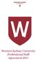 Western Sydney University Professional Staff Agreement 2017