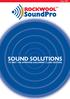 SOUND SOLUTIONS TO MEET THE APPROVED DOCUMENT E (2003 EDITION) August 2008