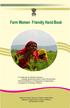 FOREWORD. Handbook for Women Farmers 1