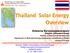 Thailand Solar Energy Overview