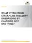 WHITE PAPER WHAT IF YOU COULD STREAMLINE TREASURY ONBOARDING BY CHANGING JUST ONE THING?