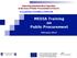 MEDIA Training on Public Procurement