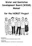 Water and Sanitation Development Board (WSDB) Manual. for the NORST Project