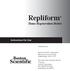 Repliform. Tissue Regeneration Matrix. Instructions for Use. Distributed by: