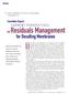 on Residuals Management for Desalting Membranes