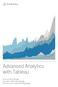 Advanced Analytics with Tableau