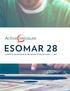 ESOMAR 28 ANSWERS TO 28 QUESTIONS TO HELP BUYERS OF ONLINE SAMPLE