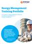 Energy Management Training Portfolio