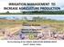 IRRIGATION MANAGEMENT TO INCREASE AGRICULTURE PRODUCTION ( Indonesian Experiences)